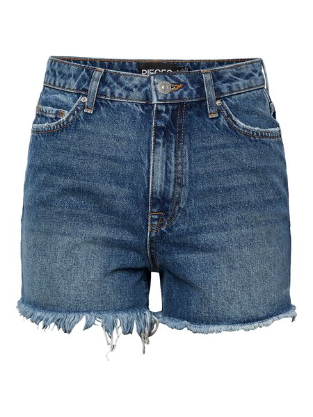 Pieces PCTULLA DENIM SHORT, Medium Blue Denim, highres - 17134801_MediumBlueDenim_001.jpg