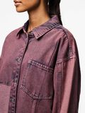 Pieces PCDRIA DENIM SHIRT, Tawny Port, highres - 17159634_TawnyPort_1208474_006.jpg