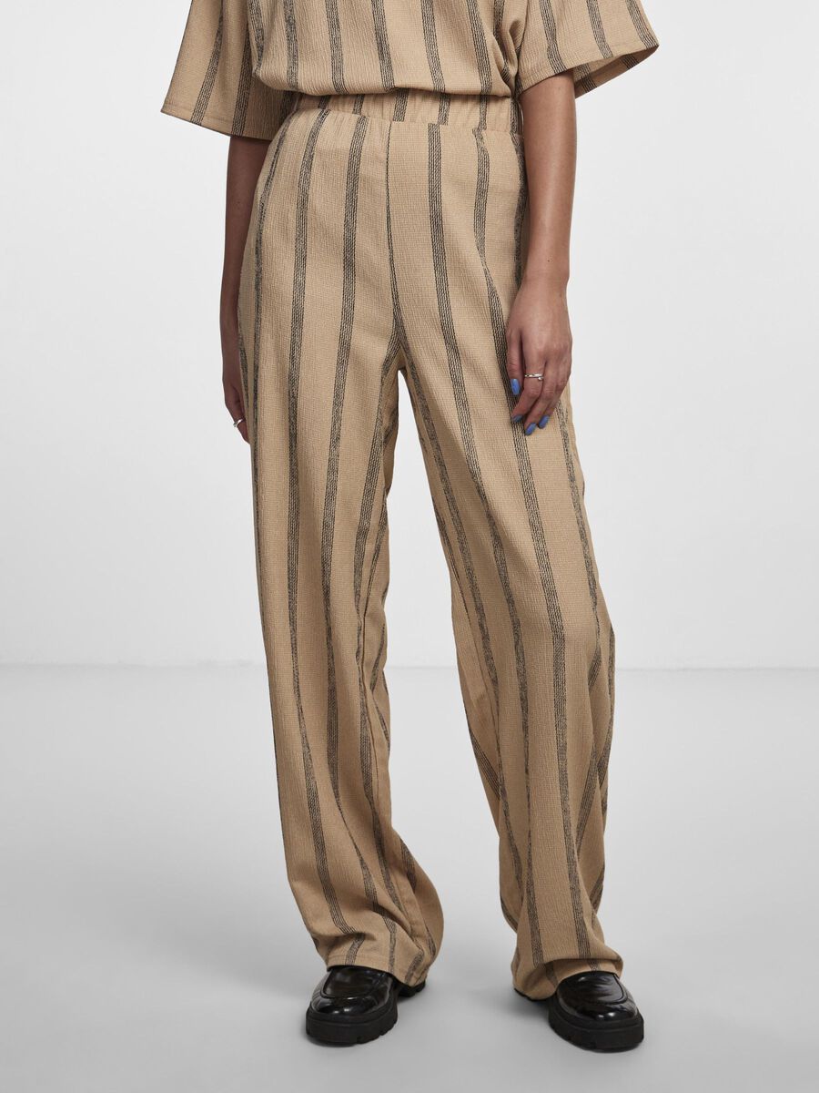 Pieces PCLUNA WIDE-LEG TROUSERS, Nomad, highres - 17138667_Nomad_1041472_003.jpg