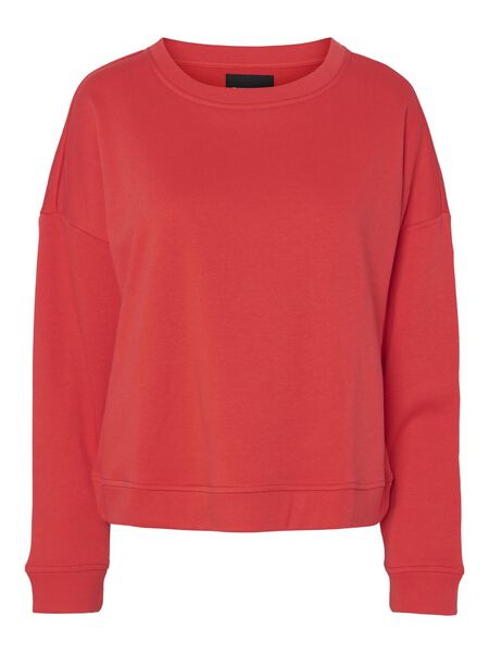 Pieces PCCHILLI SWEATSHIRT, Poppy Red, highres - 17113432_PoppyRed_001.jpg
