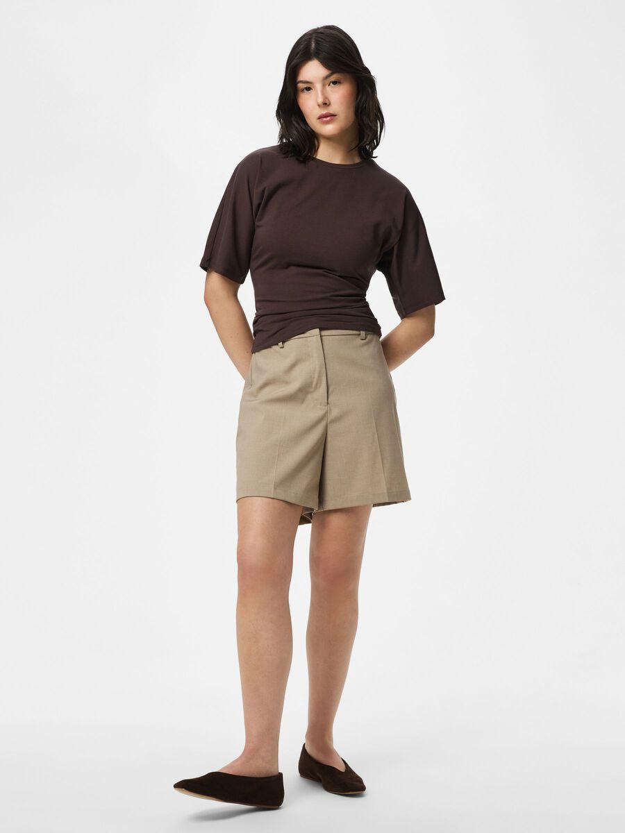 Carousel image - PCROSA HW  SHORTS, Greige | 3