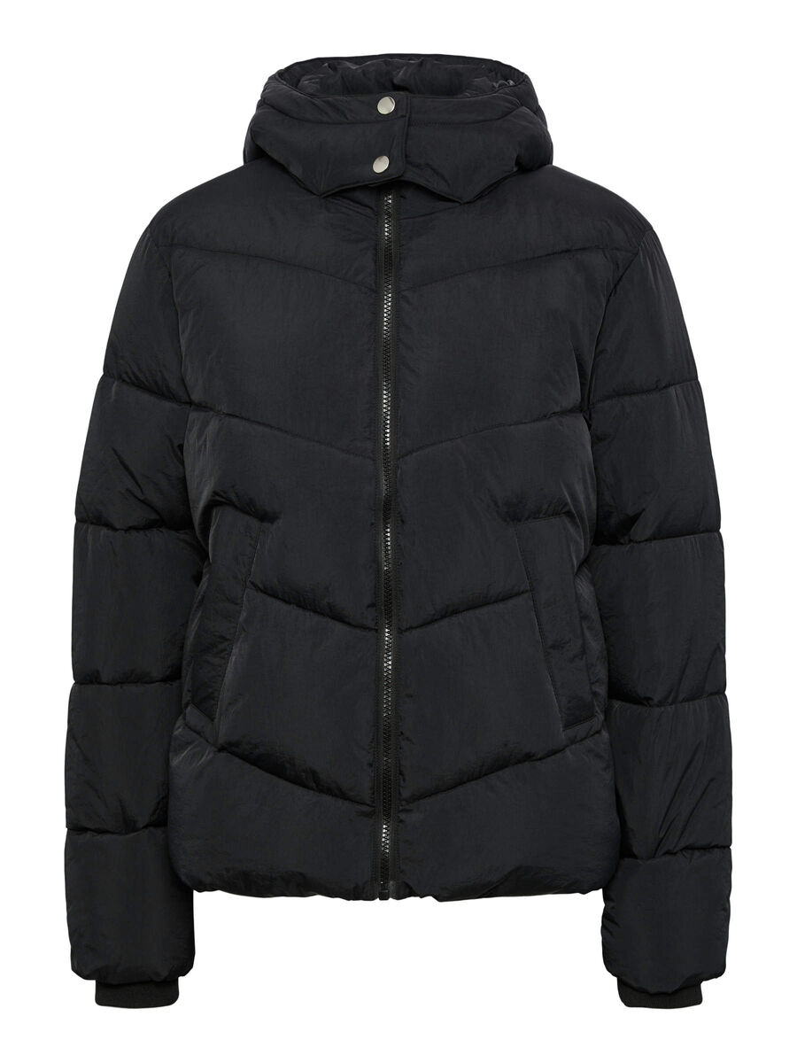 Pieces PCJAMILLA PUFFER JACKET, Black, highres - 17126620_Black_001.jpg