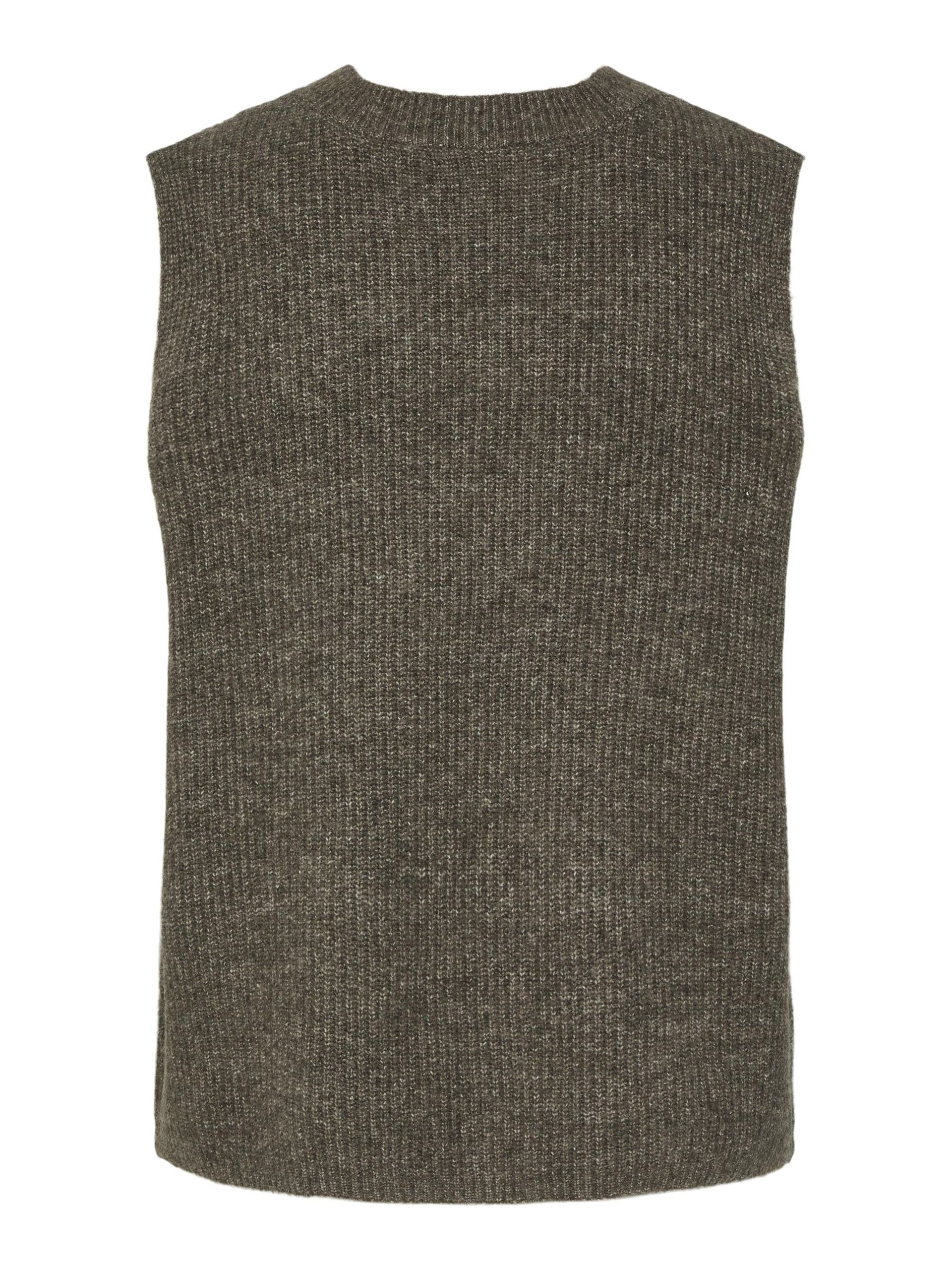 Carousel image - PCSILLY KNITTED VEST, Morel | 8