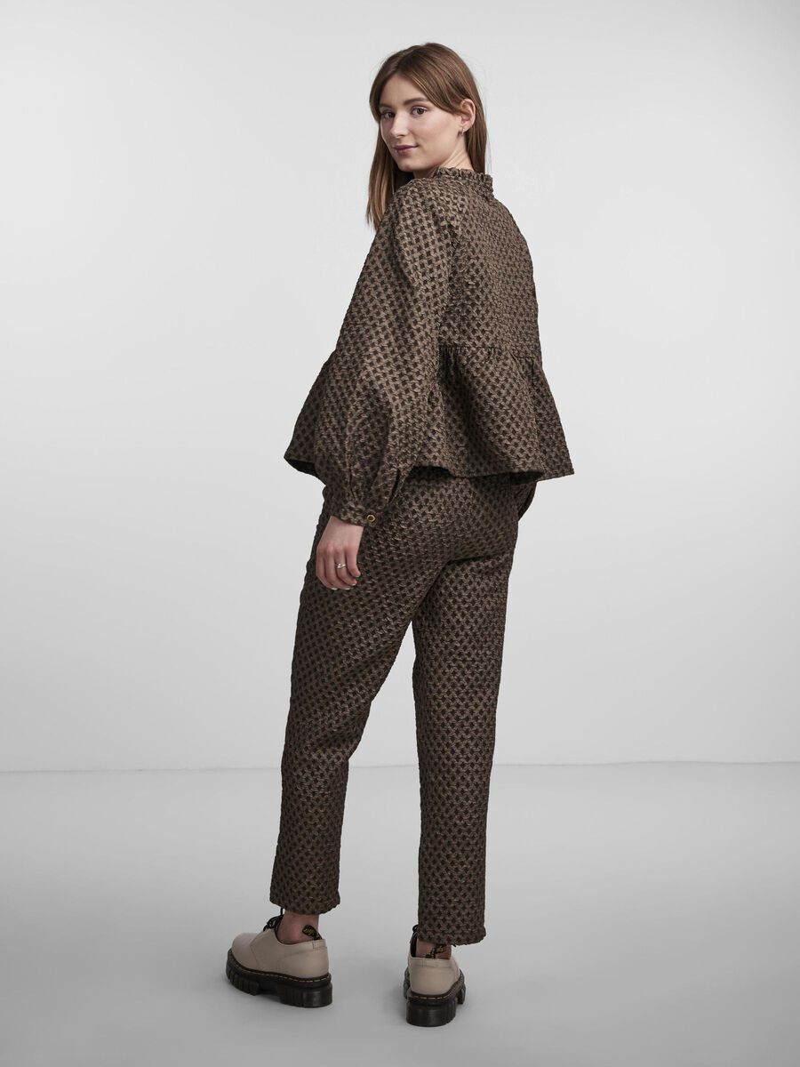 Pieces PCNIBE LONG SLEEVED BLOUSE, Black Olive, highres - 17138808_BlackOlive_004.jpg