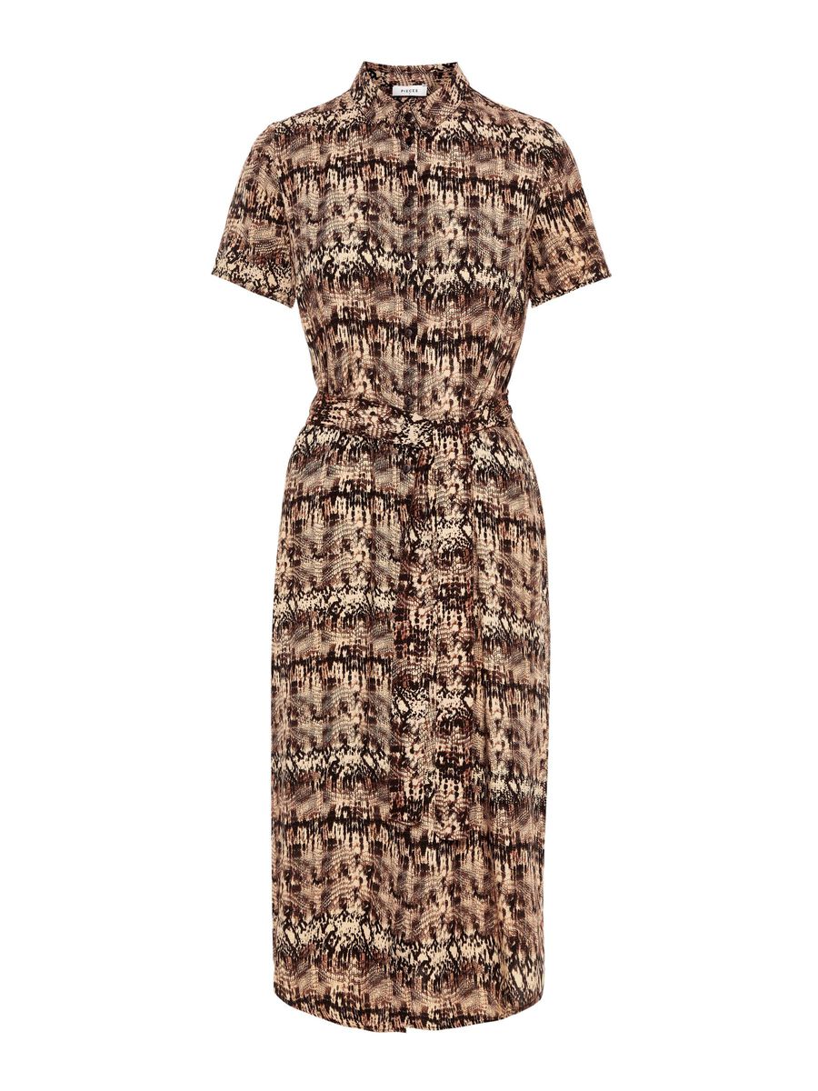 Carousel image - MIDI-LENGTH SHIRT DRESS, Almond Milk | 6