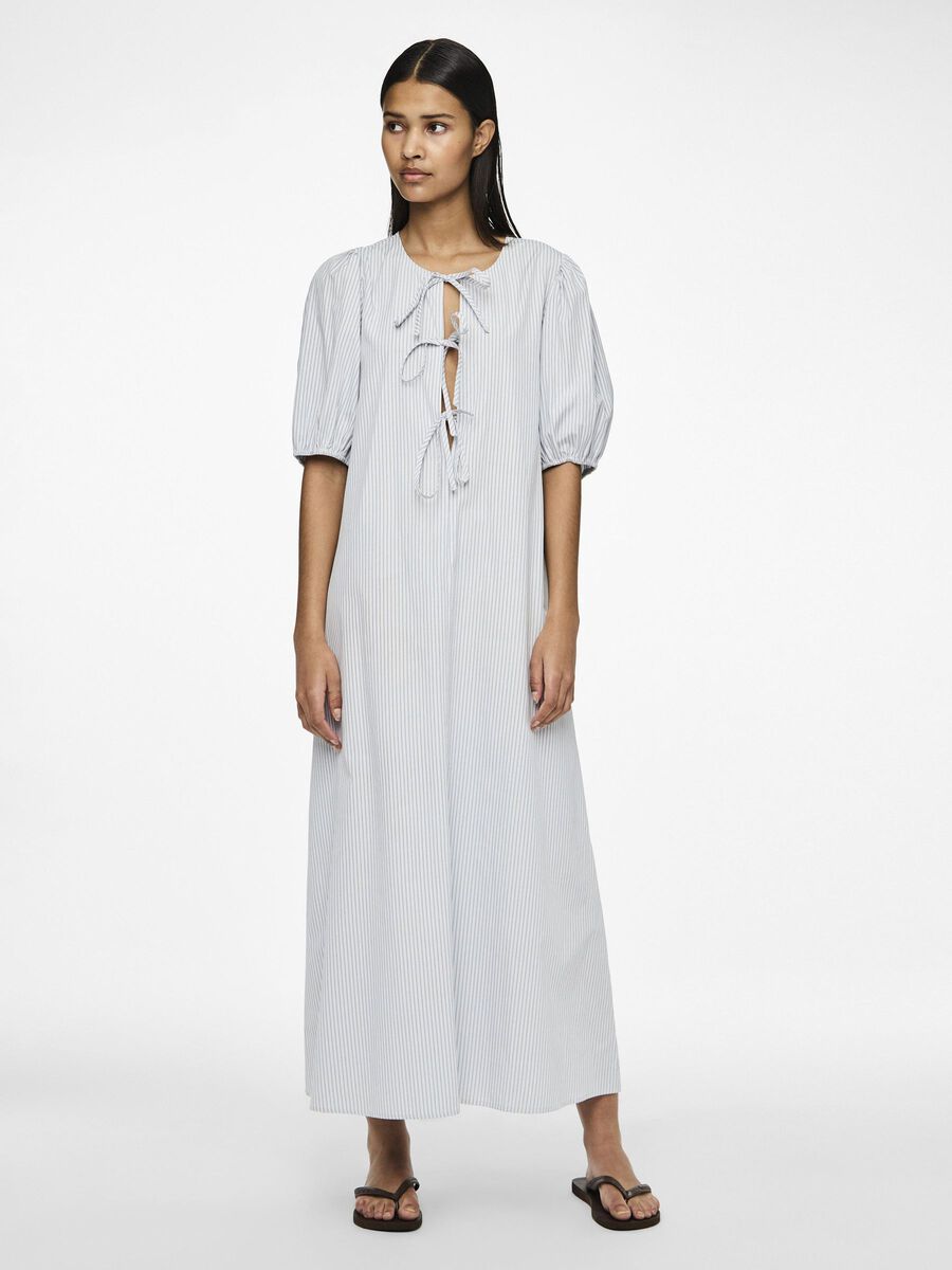 Pieces PCHOLLY TIE MIDI DRESS, Faded Denim, highres - 17149798_FadedDenim_1109797_003.jpg