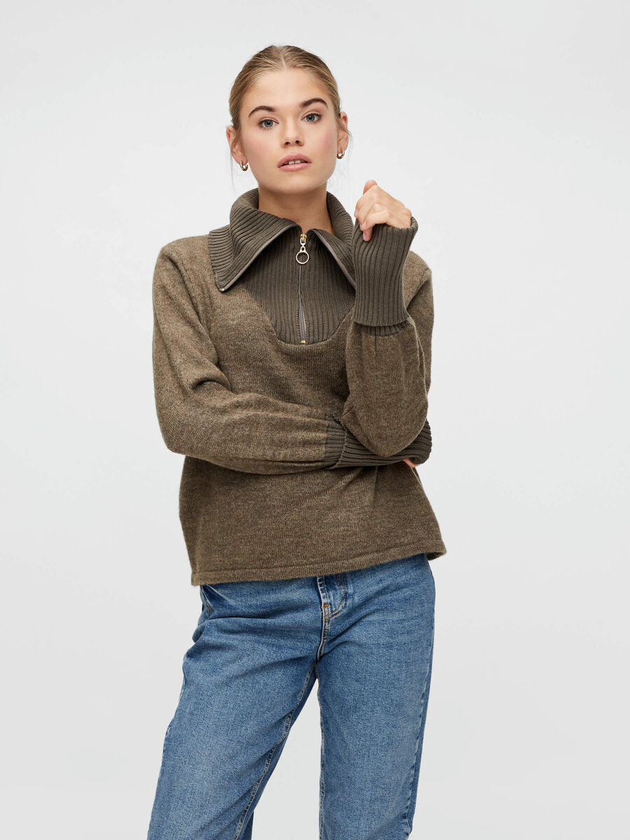 Carousel image - PCREA KNITTED PULLOVER, Falcon | 1
