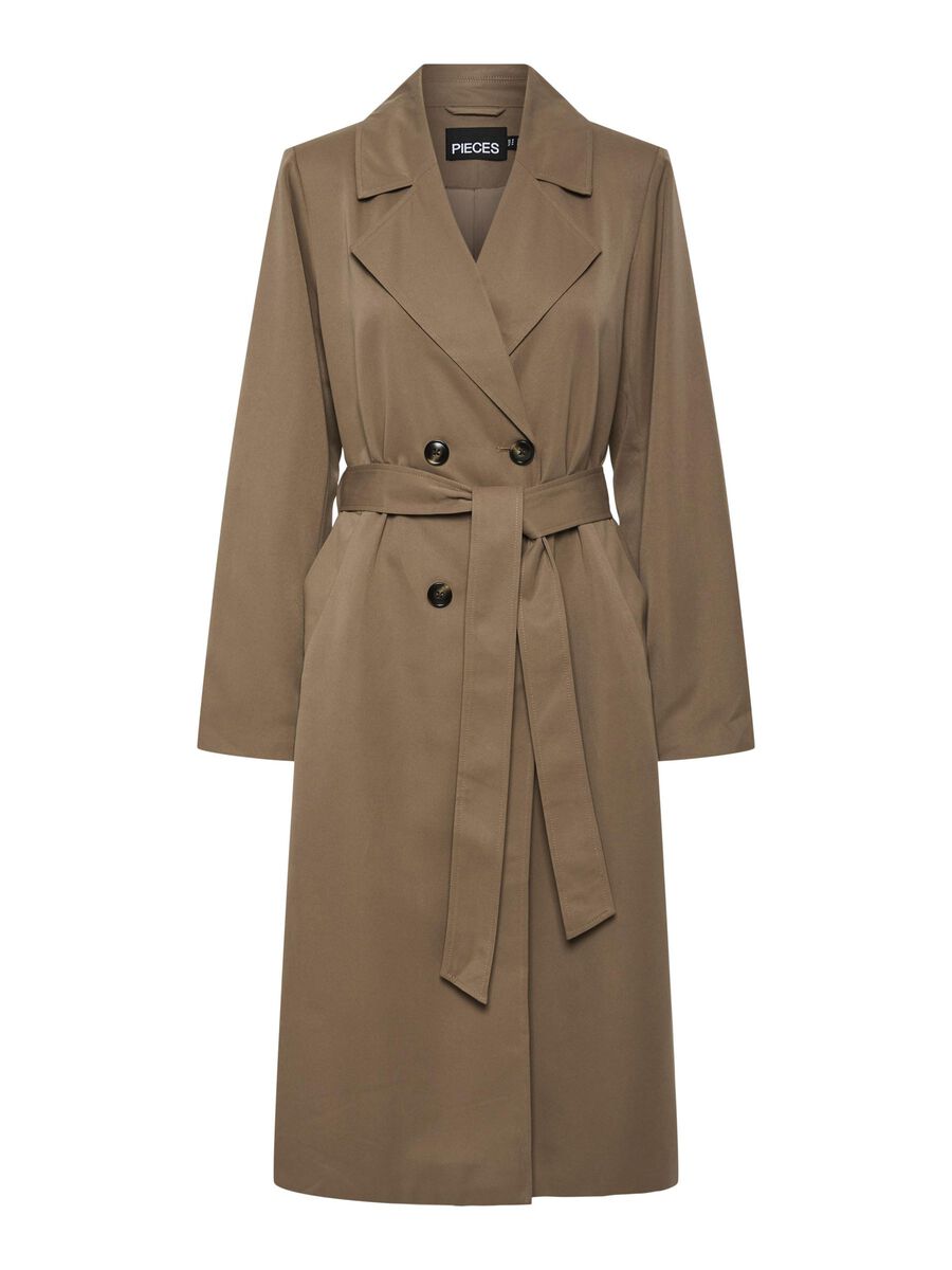 Pieces PCSCARLETT TRENCHCOAT, Brown Lentil, highres - 17146474_BrownLentil_001.jpg