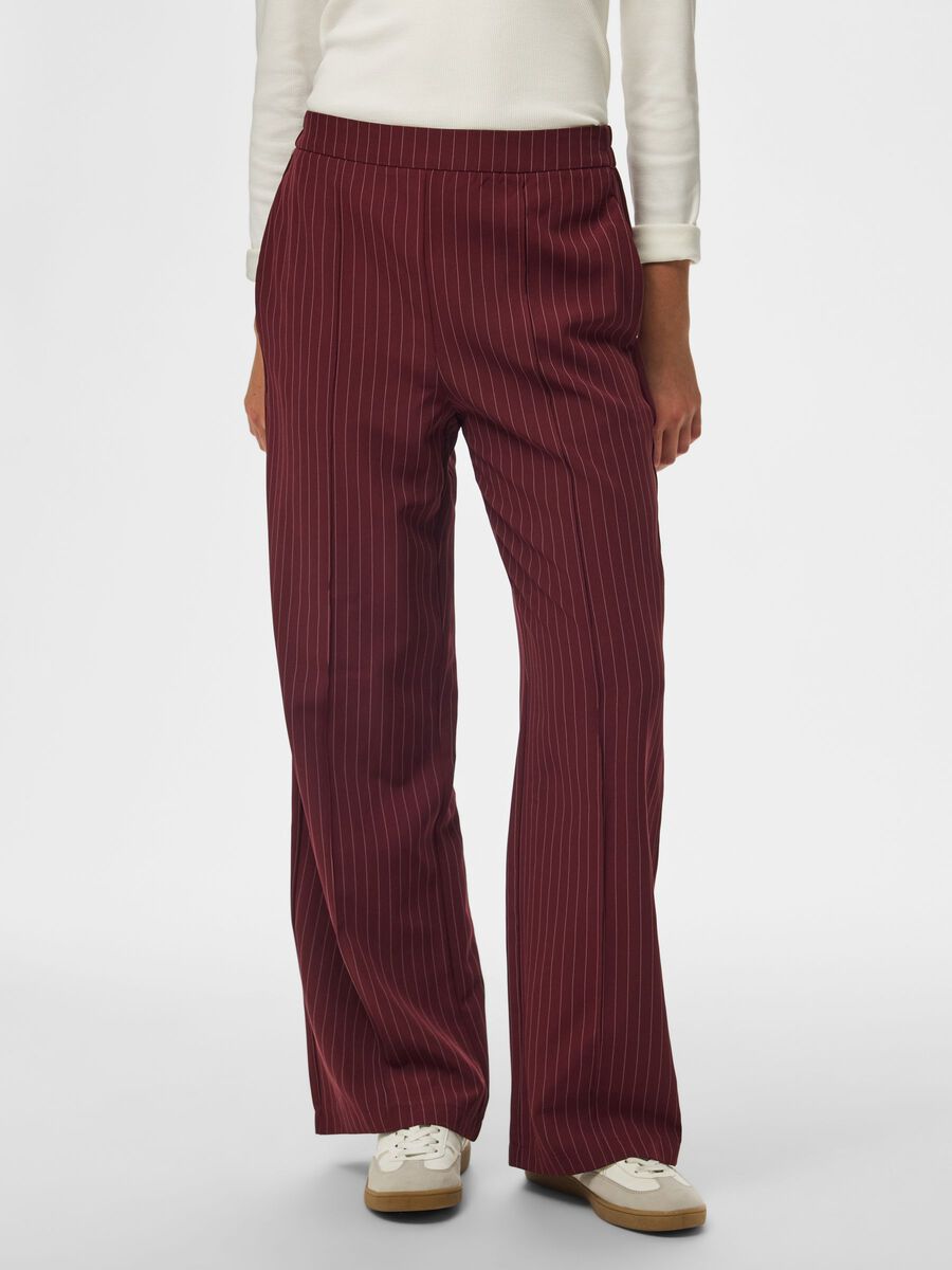Product carousel image 1 PCBOZZY STRIPETE BUKSER MED VIDE BEN, Tawny Port