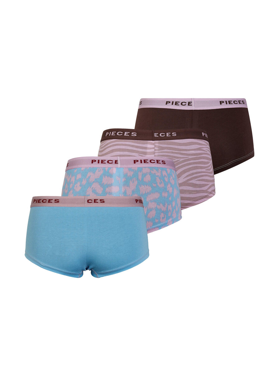 Pieces 4-PACK LOGO BOXERSHORTS, Alaskan Blue, highres - 17103434_AlaskanBlue_002.jpg