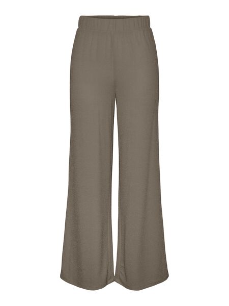 Pieces PCLINA WIDE-LEG TROUSERS, Fossil, highres - 17136274_Fossil_001.jpg