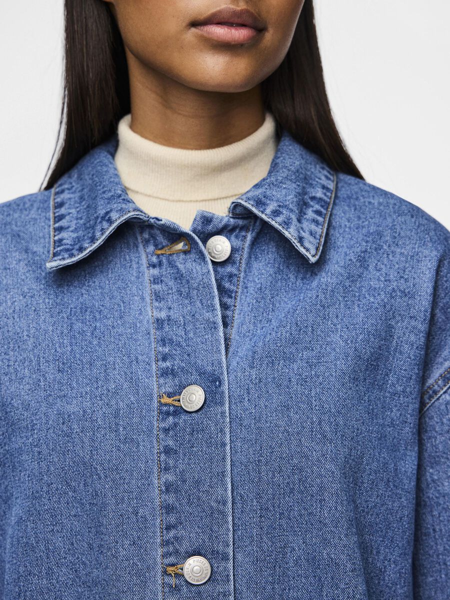 Carousel image - PCCHRISSY JEANSHEMD, Medium Blue Denim | 4