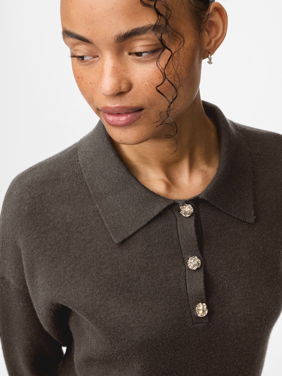 Carousel image - PCJASSY KNITTED POLO SHIRT, Delicioso | 4