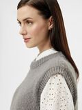 Pieces STRIKKET VEST, Medium Grey Melange, highres - 17112917_MediumGreyMelange_006.jpg