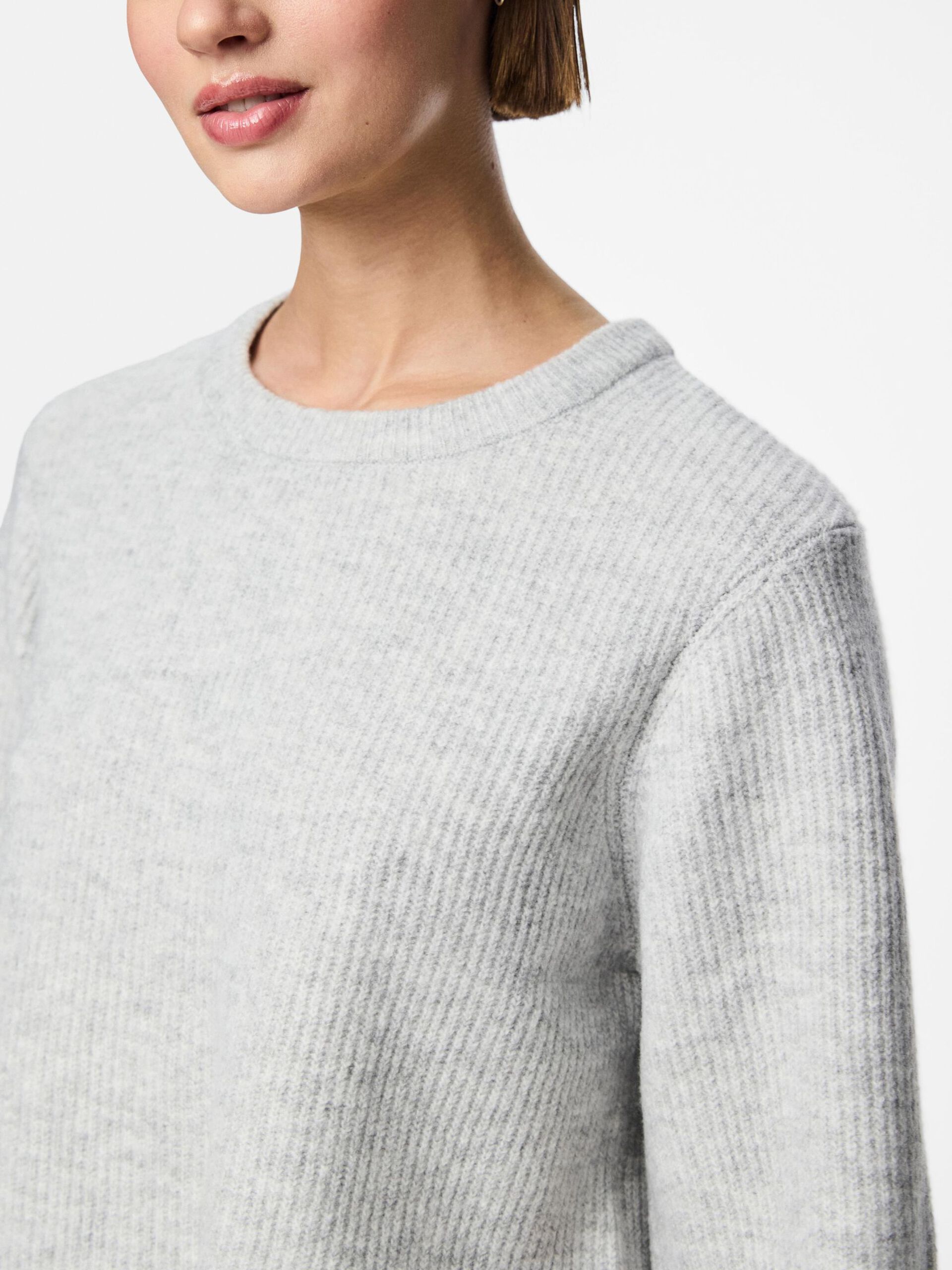Carousel image - TOP A MAGLIA, Light Grey Melange | 4