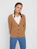 Pieces ÜBERSCHNITTENE SCHULTERN STRICKJACKE, Tannin, highres - 17100685_Tannin_003.jpg