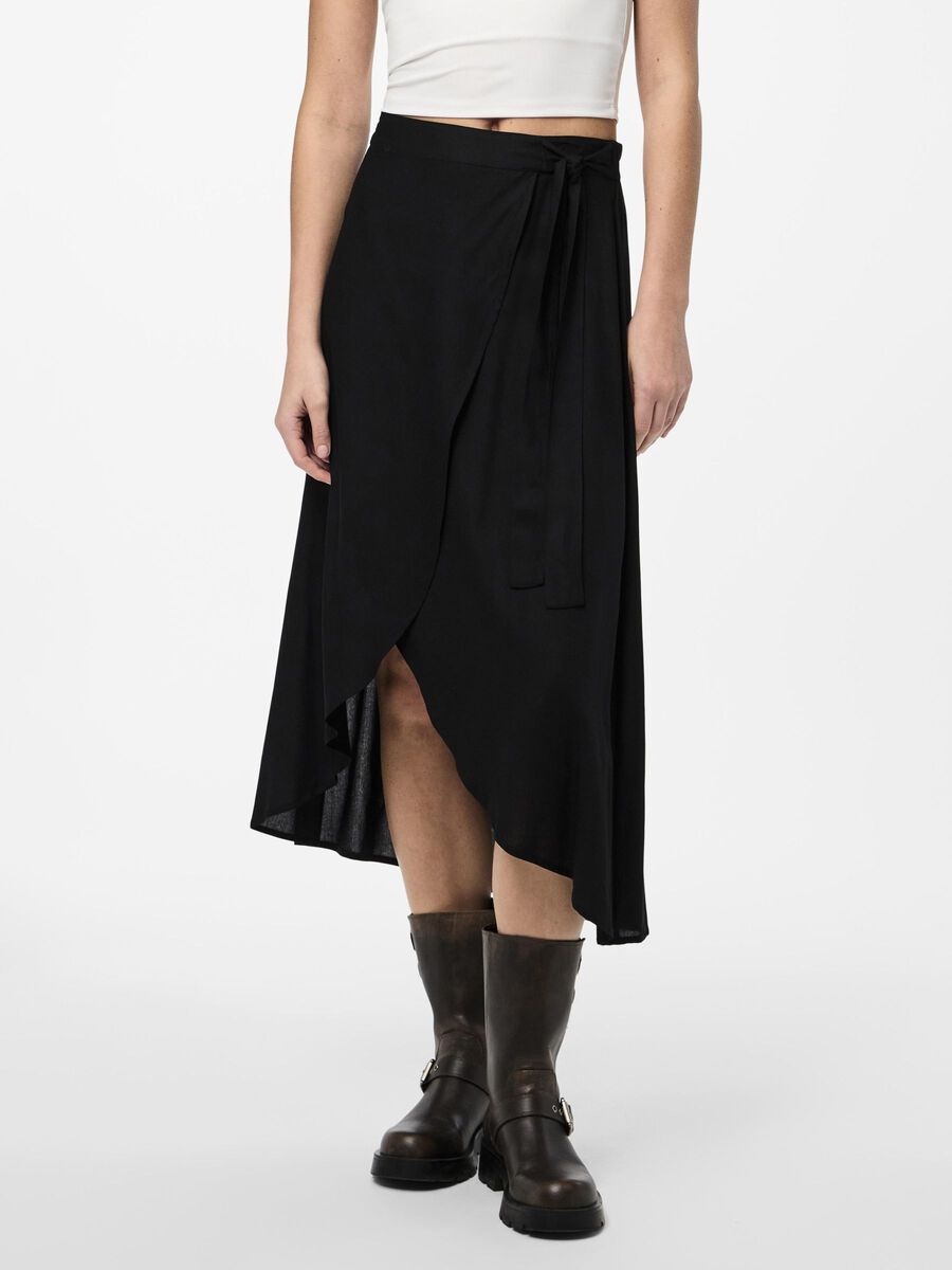 Pieces PCTALA WRAP SKIRT, Black, highres - 17133697_Black_003.jpg