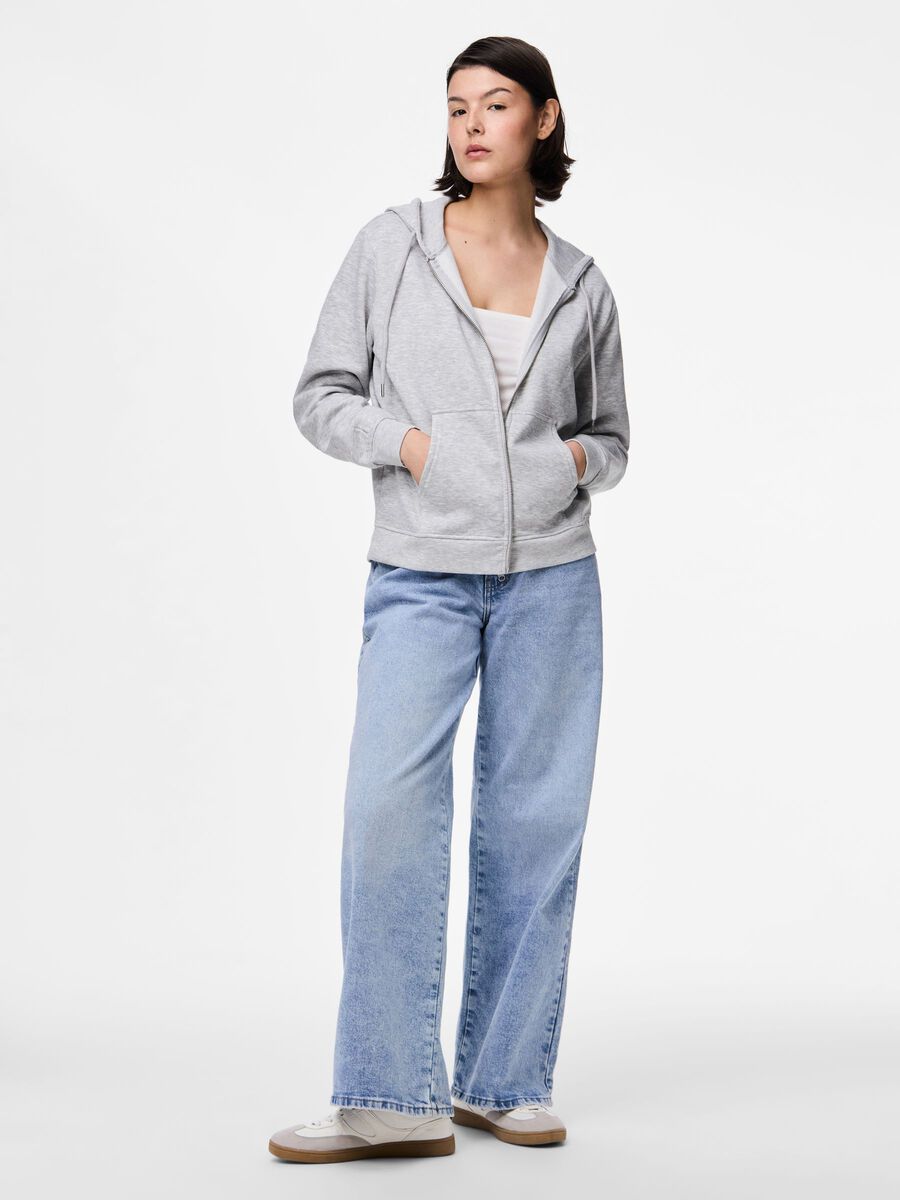 Carousel image - PCCHILLI HETTEJAKKE MED GLIDELÅS, Light Grey Melange | 3