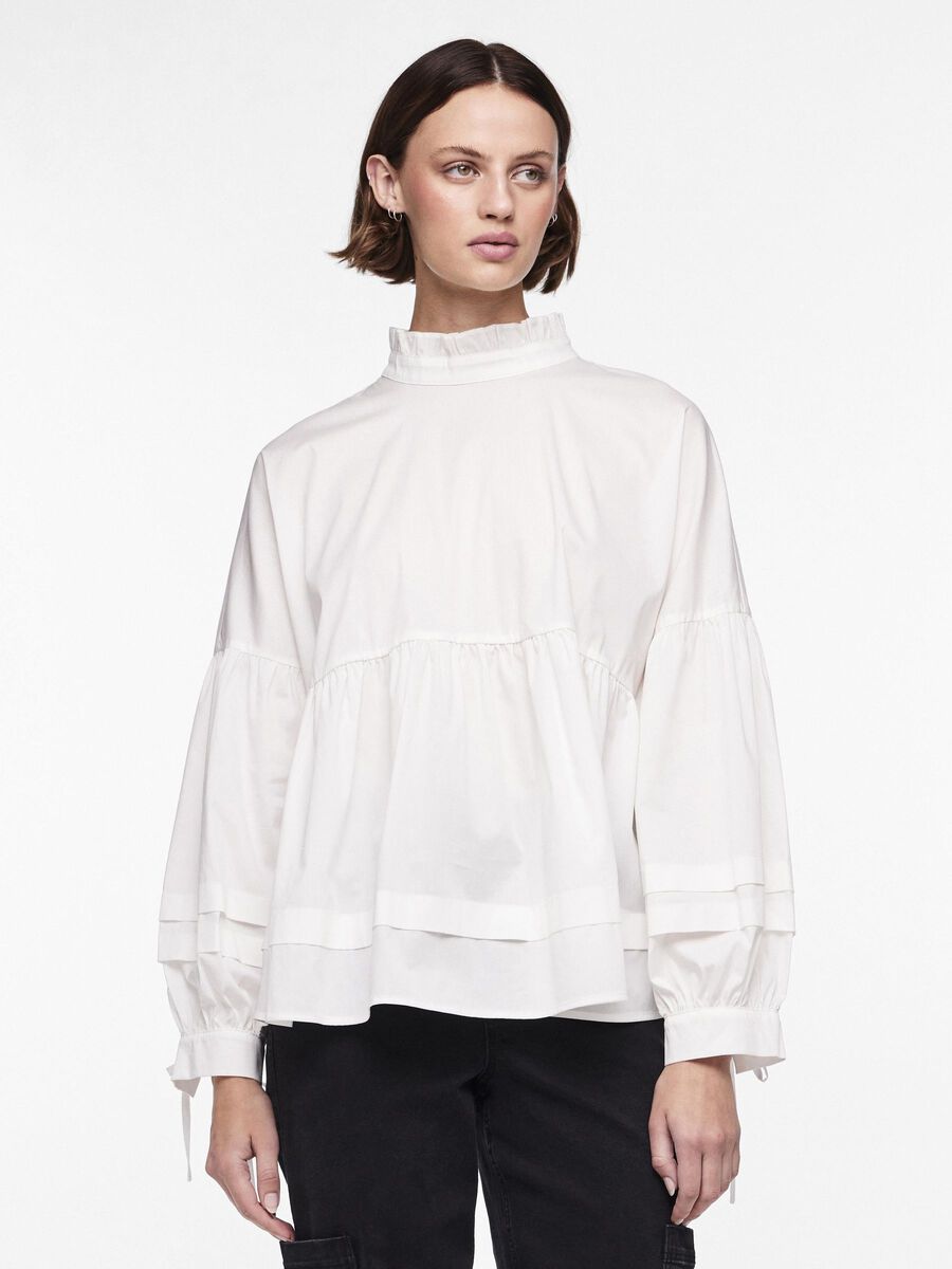 Pieces PCDULA LONG SLEEVED TOP, Bright White, highres - 17149723_BrightWhite_003.jpg