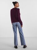 Pieces GERIPPTES PULLOVER, Grape Wine, highres - 17098262_GrapeWine_004.jpg