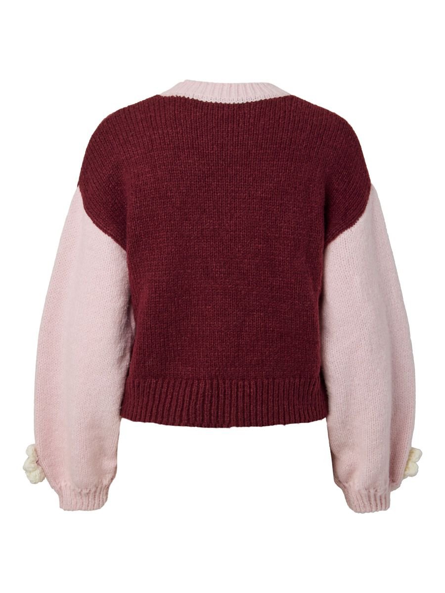 Carousel image - PCJENNER KNITTED PULLOVER, Tawny Port | 6
