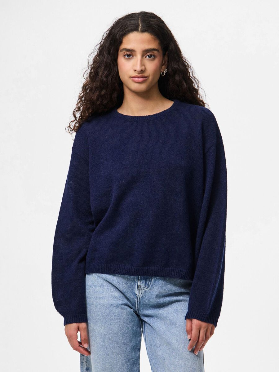 Pieces PCIDA PULL EN MAILLE, Maritime Blue, highres - 17157588_MaritimeBlue_003.jpg