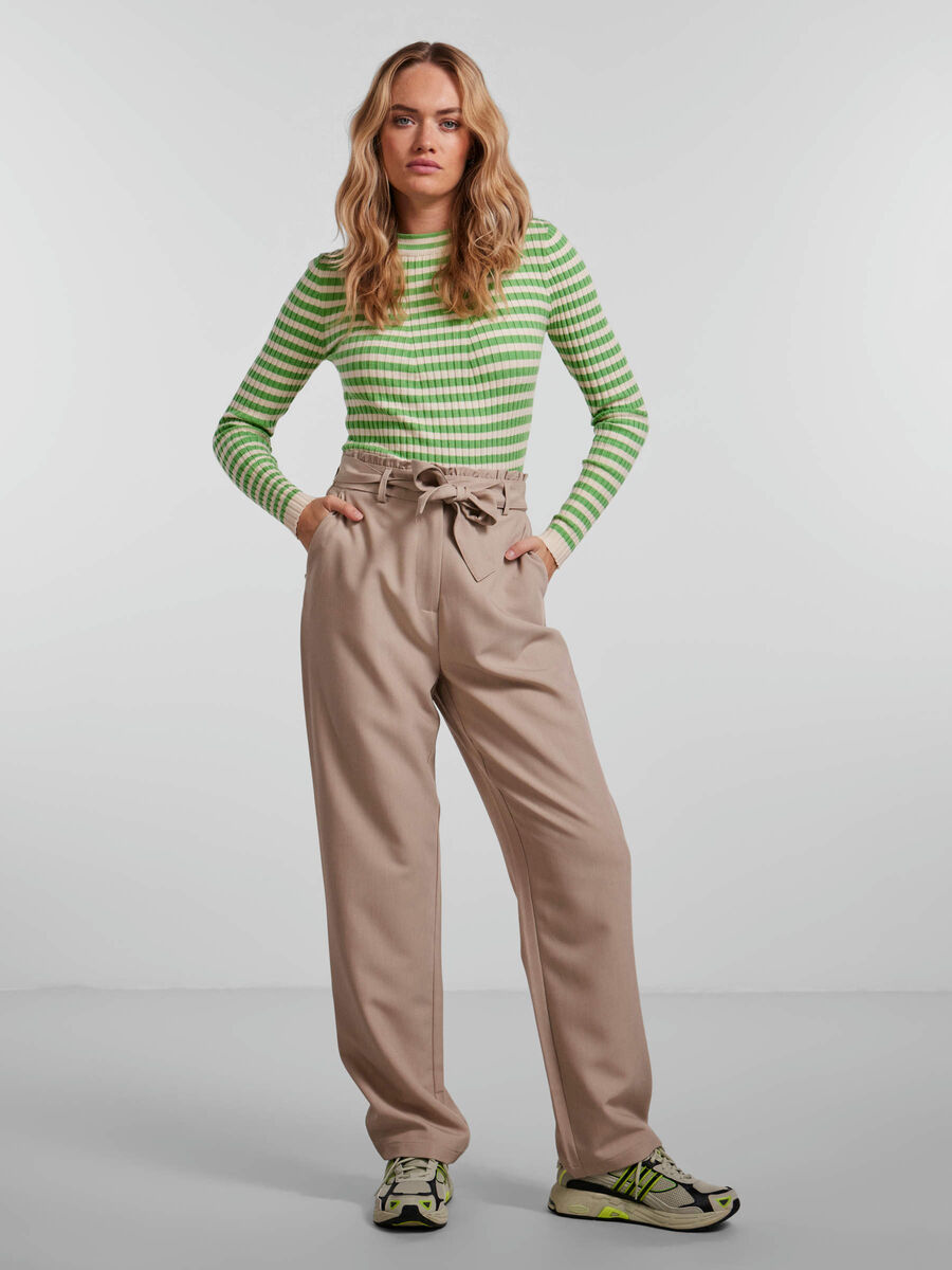 Pieces PCBOSELLA TROUSERS, White Pepper, highres - 17133543_WhitePepper_005.jpg