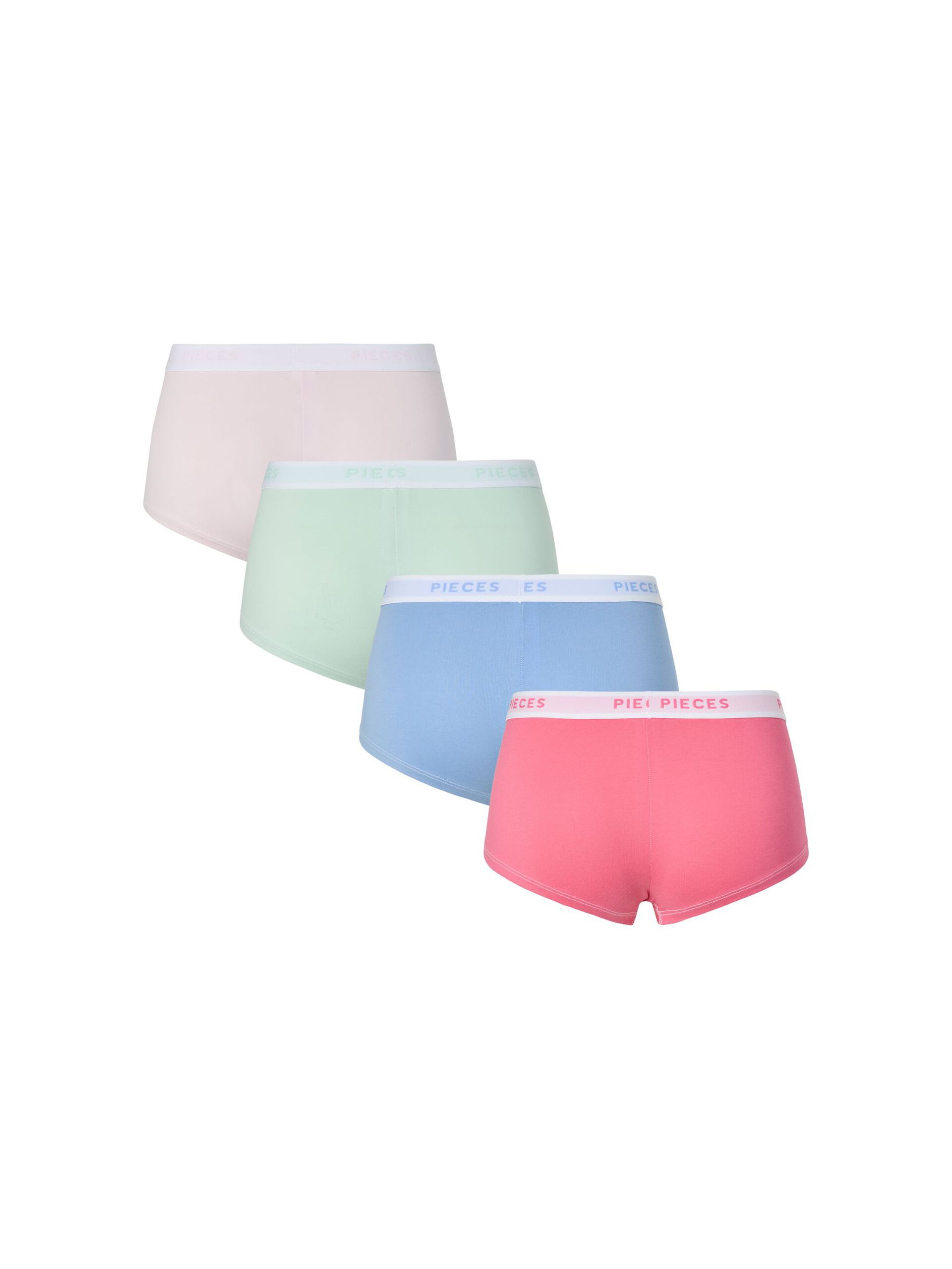 Carousel image - PCLOGO LADY 4ER-PACK BOXERSHORTS, Pink Lemonade | 3