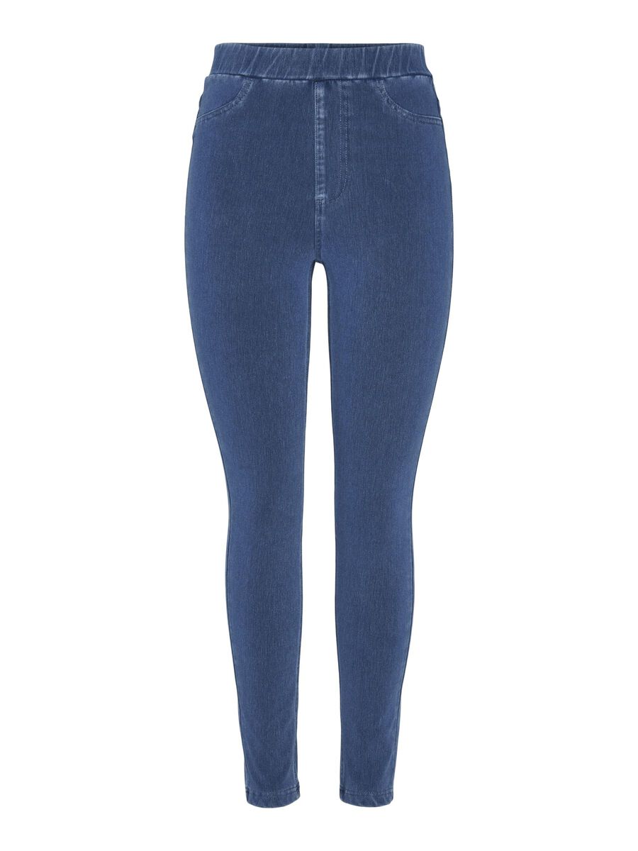 Pieces PCJUMBO FOXY MW JEGGINGS, Medium Blue Denim, highres - 17154868_MediumBlueDenim_001.jpg