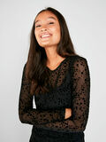 Pieces GESTIPPELDE MESH TOP MET LANGE MOUWEN, Black, highres - 17096221_Black_686180_008.jpg