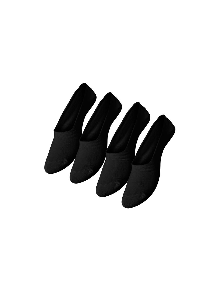Pieces PCGILLY 4-PACK FOOTLETS, Black, highres - 17095776_Black_001.jpg