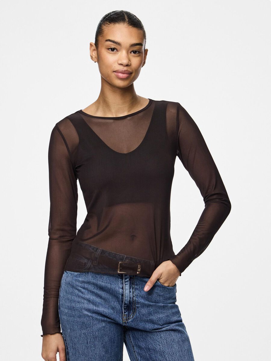 Pieces PCJULLI - TULLE TOP, Delicioso, highres - 17162129_Delicioso_003.jpg