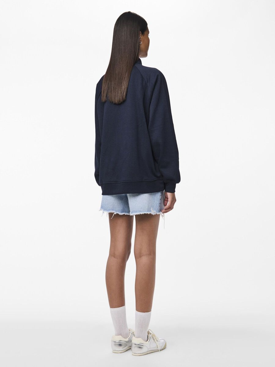 Pieces PCCHILLI HALF ZIP SWEATSHIRT, Sky Captain, highres - 17156304_SkyCaptain_004.jpg