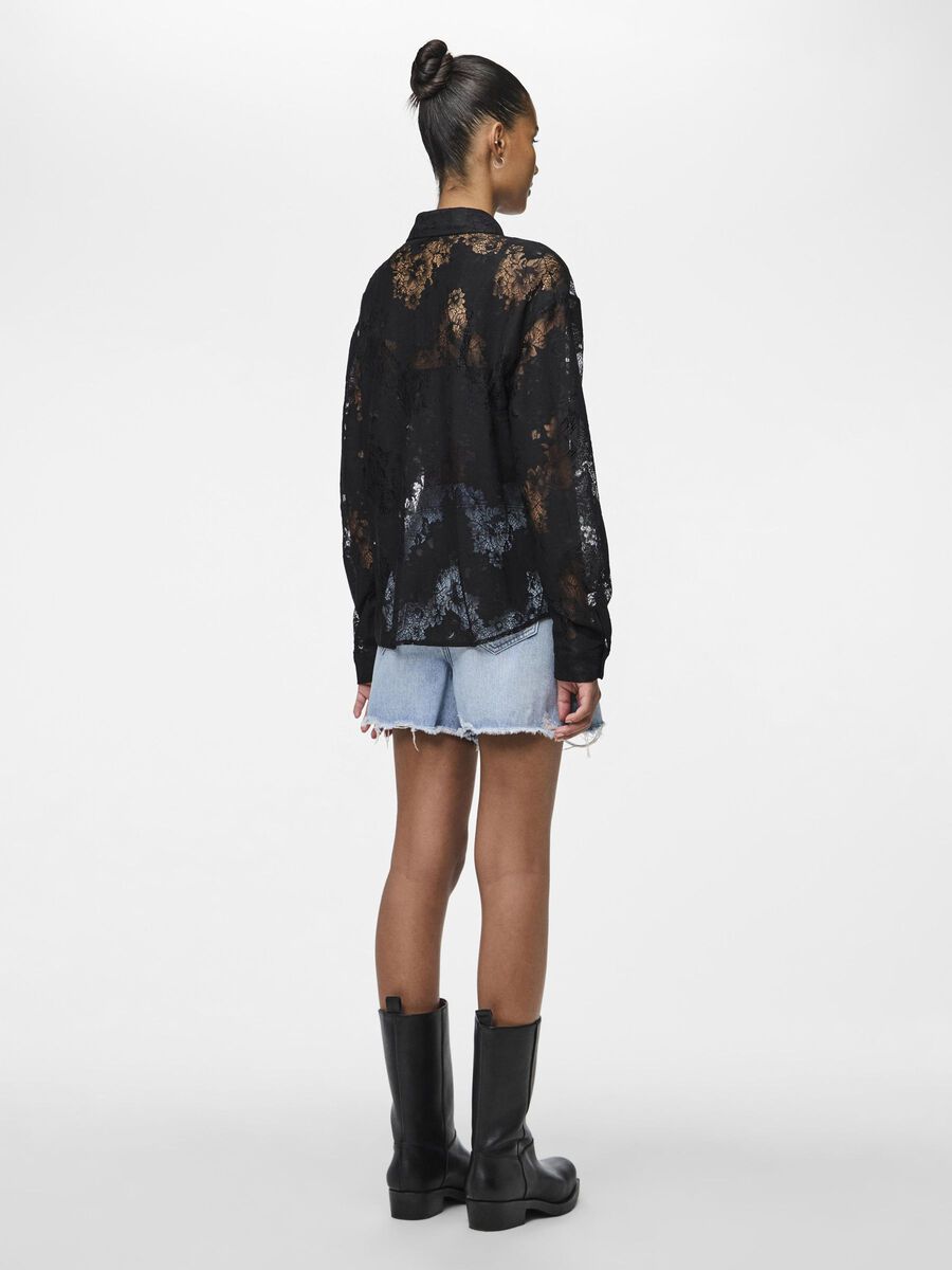 Carousel image - PCNORINNE SHIRT, Black | 2