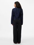 Product image thumbnail - PCFENNA DENIM SLÅ-OM-BLUSE, Dark Blue Denim | 2