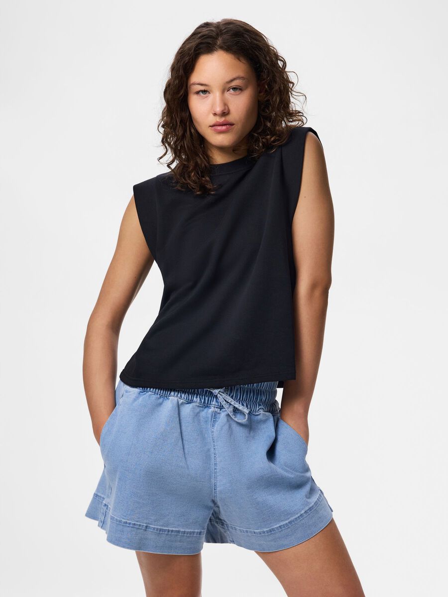 Product carousel image - PCCHILLI SUMMER  TOP, Black | 1