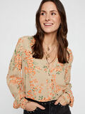 Pieces FLORAL-PRINT VISCOSE BLOUSE, White Pepper, highres - 17104606_WhitePepper_768796_006.jpg
