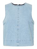 Pieces PCNOEL RHINESTEN DENIM TOP, Light Blue Denim, highres - 17160031_LightBlueDenim_1245782_001.jpg