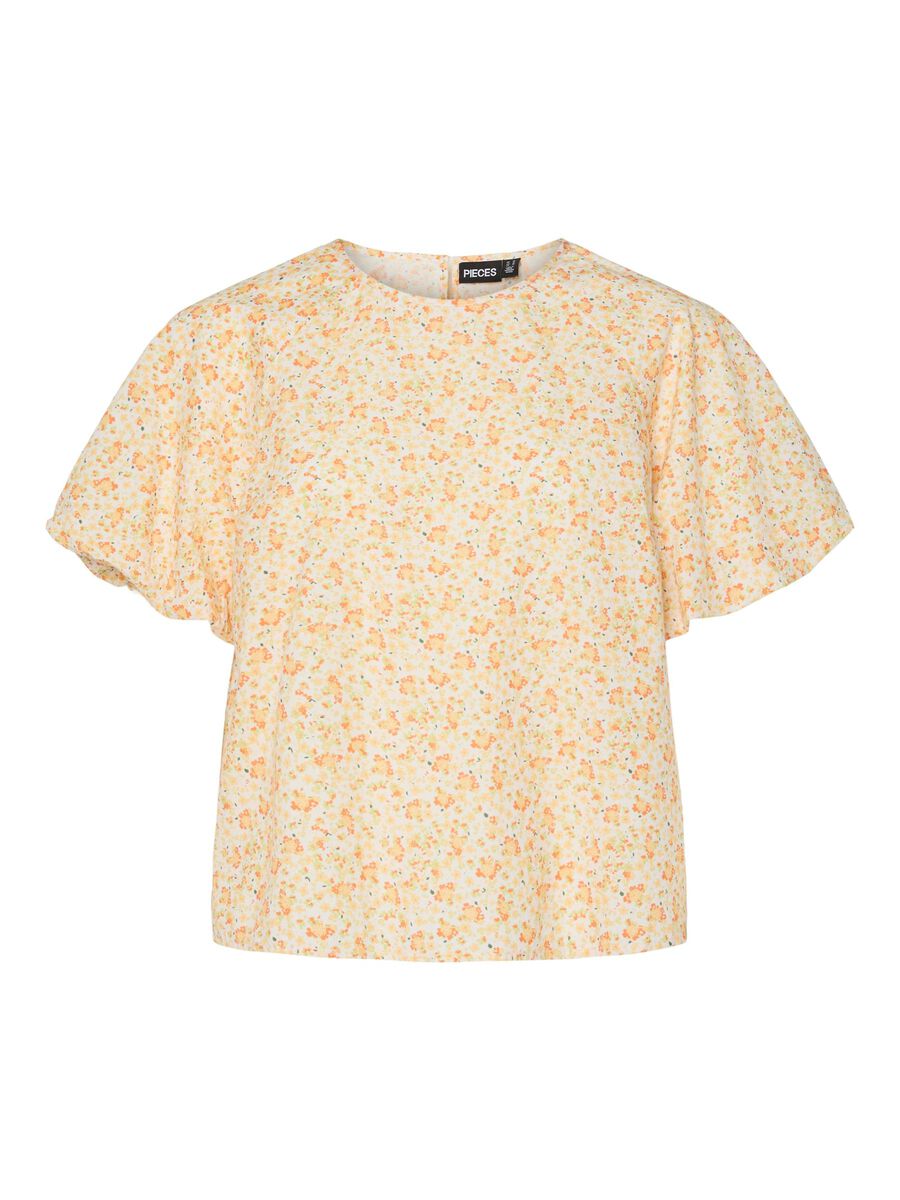 Pieces PCFRONA  2/4 SLEEVED BLOUSE, Cloud Dancer, highres - 17158618_CloudDancer_1195096_001.jpg