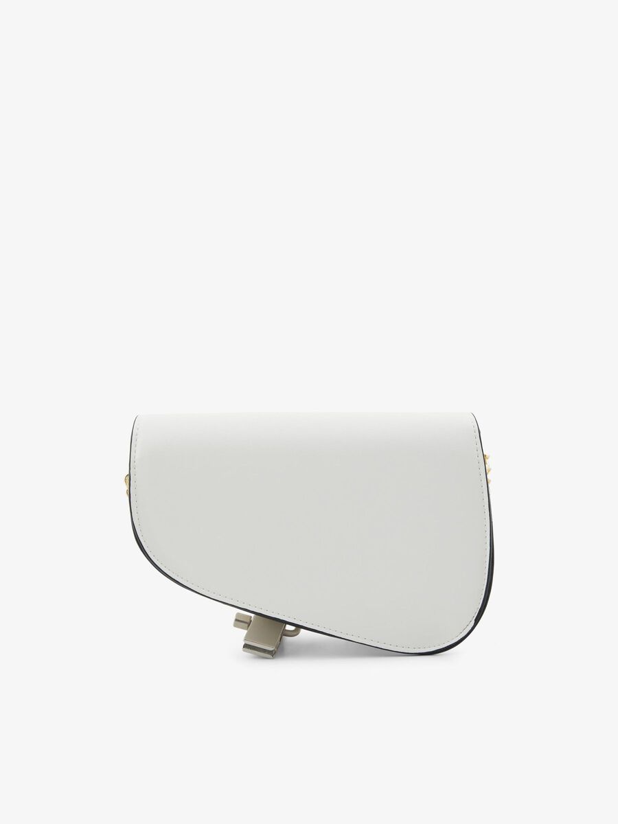 Pieces ASYMMETRISK FORM CROSS OVER BAG, Bright White, highres - 17104083_BrightWhite_002.jpg