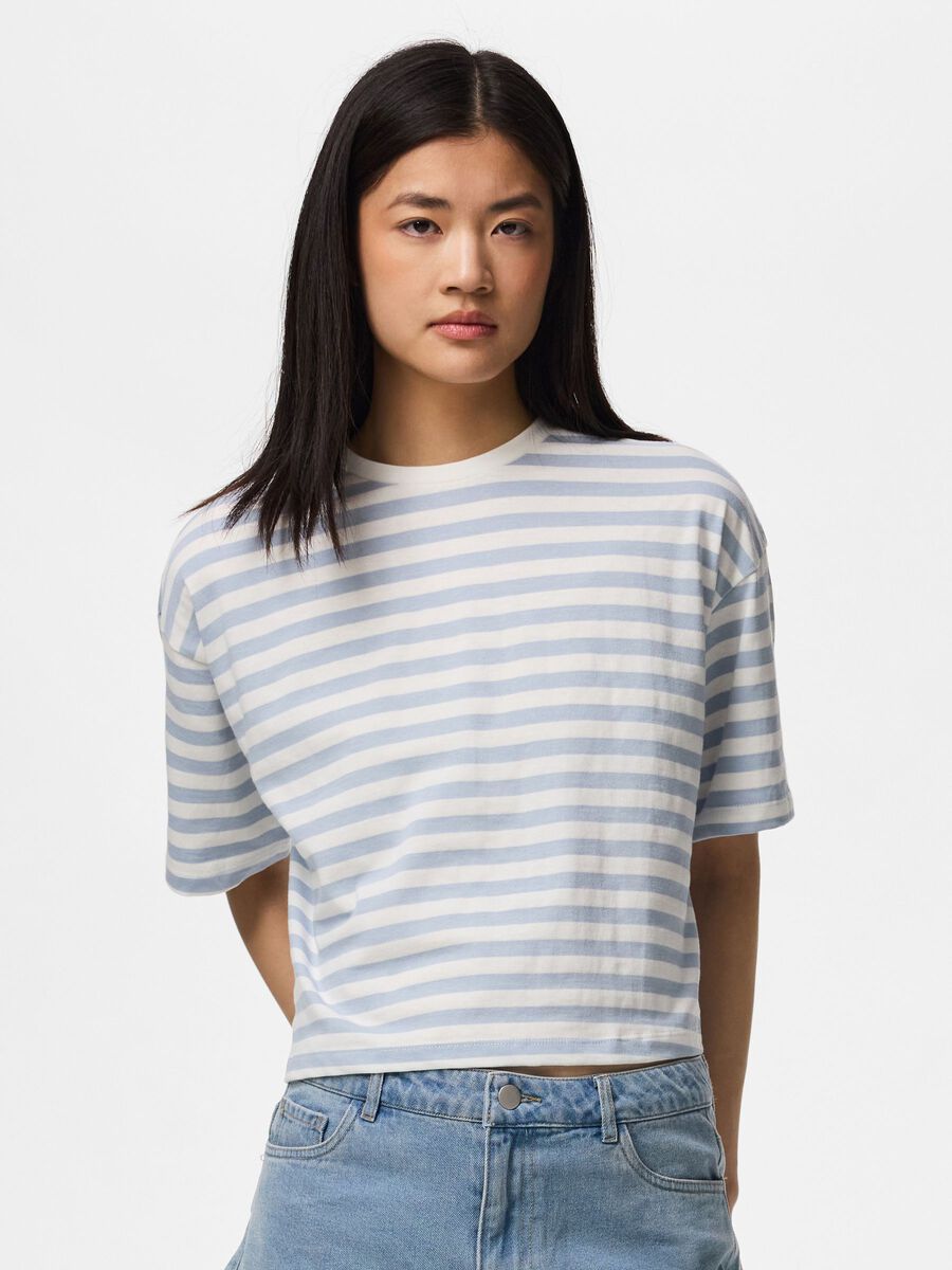Product carousel image - PCSADIE 2/4 BOXY T-SHIRT, Cashmere Blue | 1