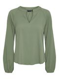 Pieces PCDREW LONG SLEEVED BLOUSE, Hedge Green, highres - 17149733_HedgeGreen_001.jpg
