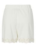 Product image thumbnail - PCCHILLI SOMMER HW BRODERIE SHORTS, Cloud Dancer | 8