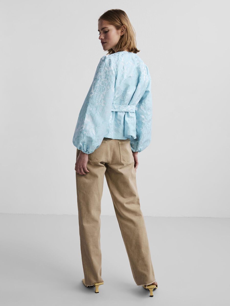 Pieces PCAVIONA BLOUSE CACHE-CŒUR, Tanager Turquoise, highres - 17131852_TanagerTurquoise_004.jpg