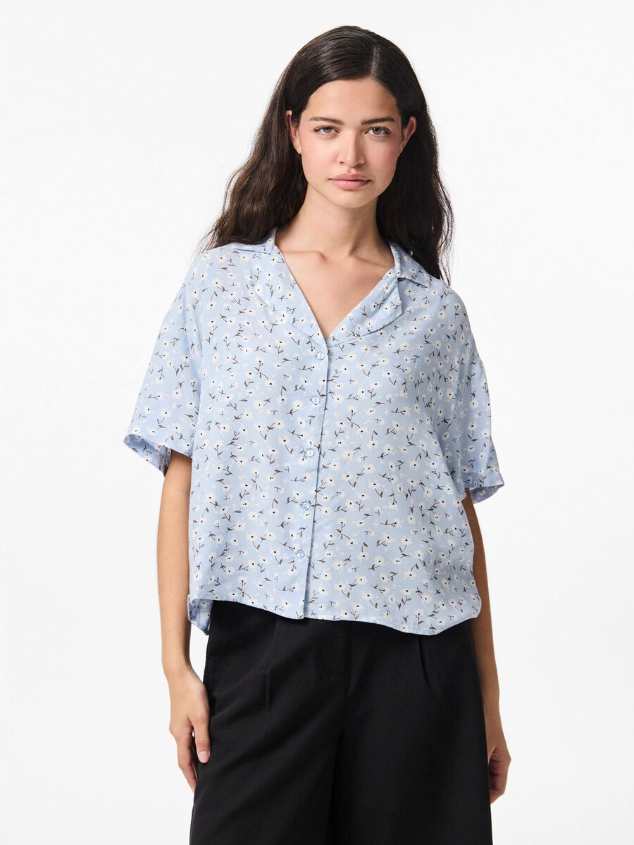 Pieces PCNYA 2/4-ARM HEMD, Cashmere Blue, highres - 17156468_CashmereBlue_1186669_003.jpg