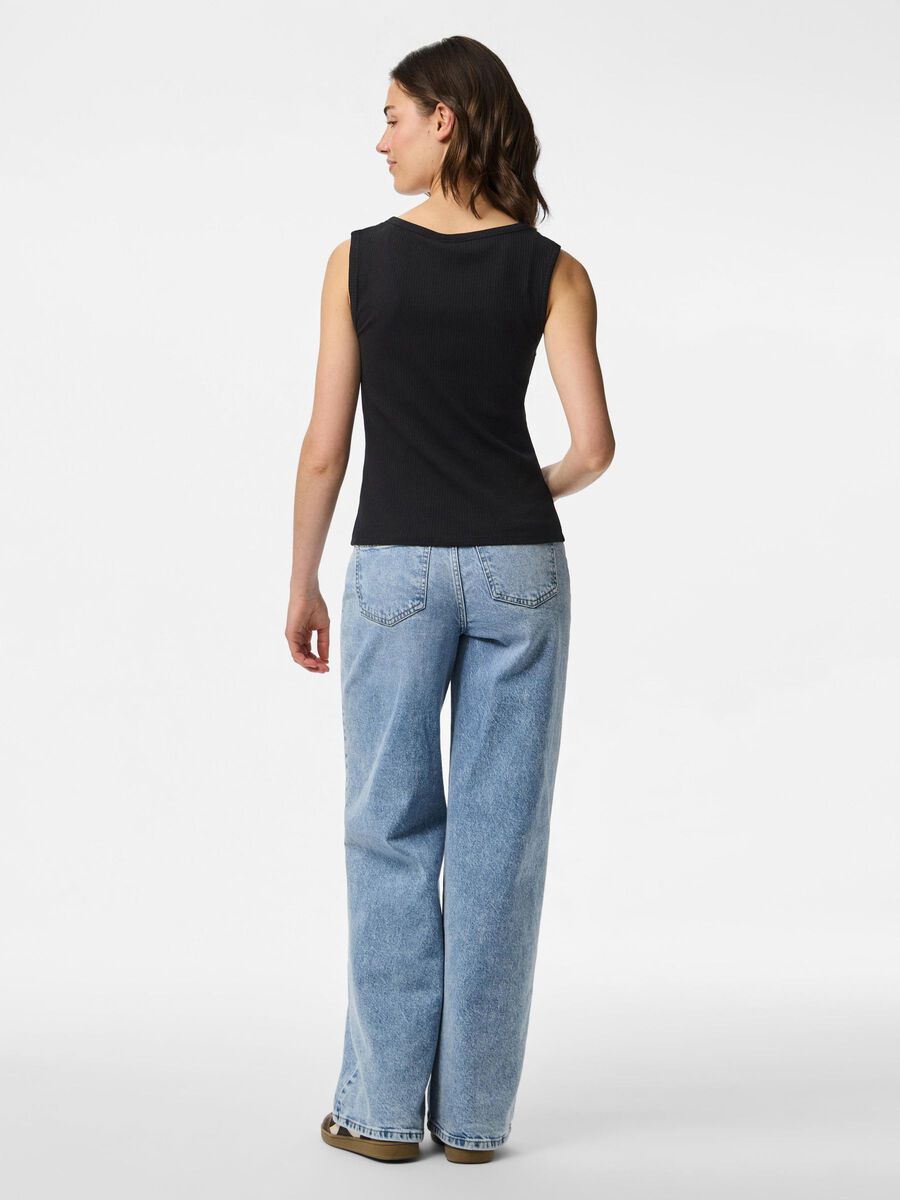 Pieces PCKITTE SLEEVELESS TOP, Black, highres - 17163782_Black_004.jpg