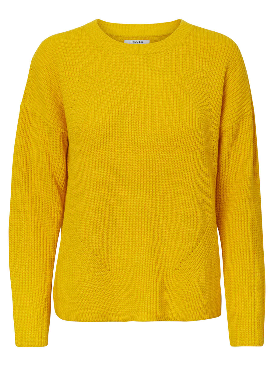 Carousel image - RIBBED JUMPER, Lemon Chrome | 4