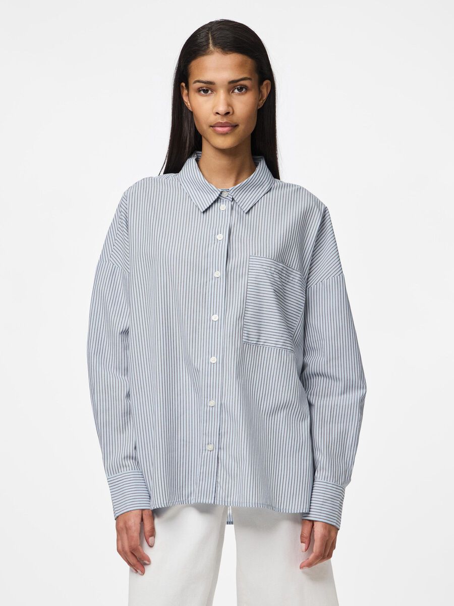 Pieces PCFELINE  STRIPED SHIRT, Cashmere Blue, highres - 17158469_CashmereBlue_1208403_003.jpg