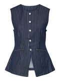 Product image thumbnail - PCROSE LONG  DENIM VEST, Dark Blue Denim | 7