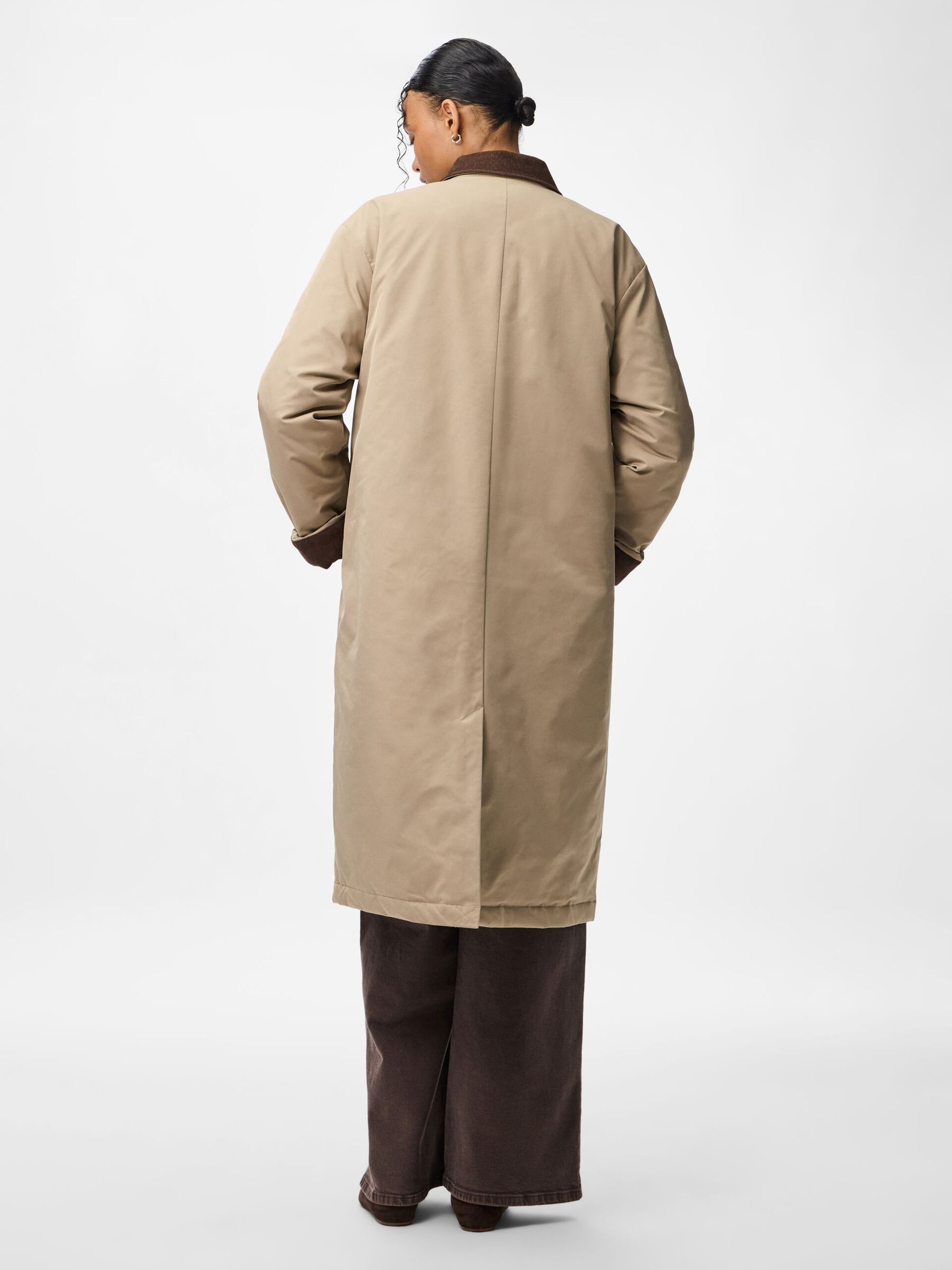 Carousel image - PCJORMA LANG CORDUROY LANGE JAS, Greige | 3